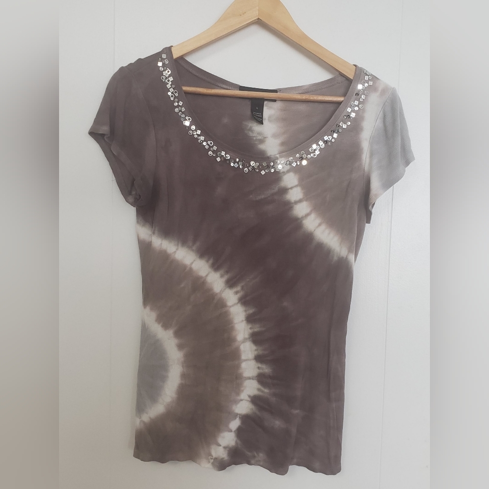INC Tie-Dye knit top